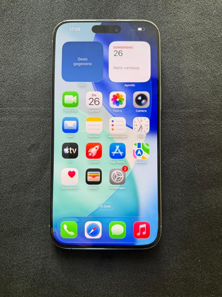 Iphone 15 Pro Max - Natural Titanium - 256GB - 100% Batterij, Telecommunicatie, Mobiele telefoons | Apple iPhone, 256 GB, IPhone 15 Pro Max