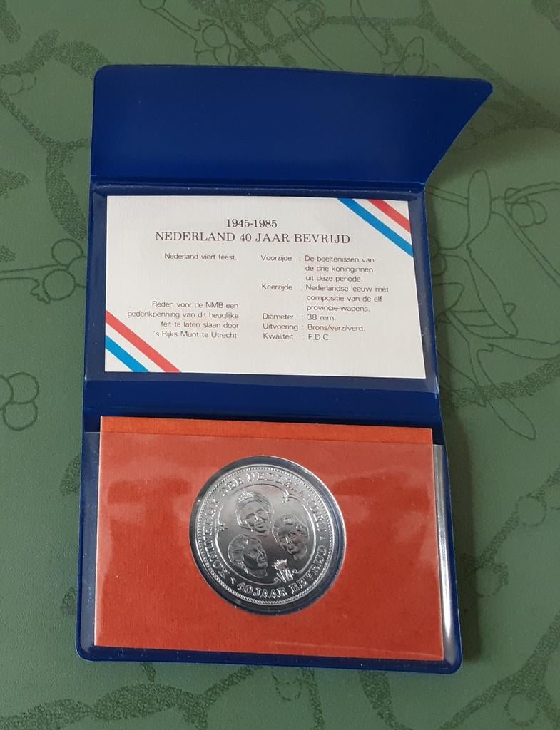 Bevrijdingsmunt 1945-1985 ... Helemaal gaaf!, Ophalen of Verzenden, Losse munt