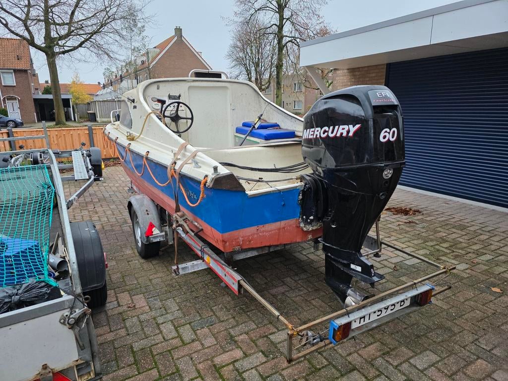 Mercury F60 Efi met extreem weinig draaiuren (72), Watersport en Boten, Ophalen, Viertaktmotor, Zo goed als nieuw, 30 pk of meer