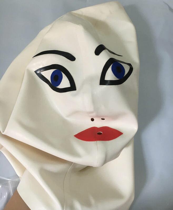 Dames Gezicht Latex Masker Met Rits Vrouwen Mask, Verzenden, Nieuw, Overige