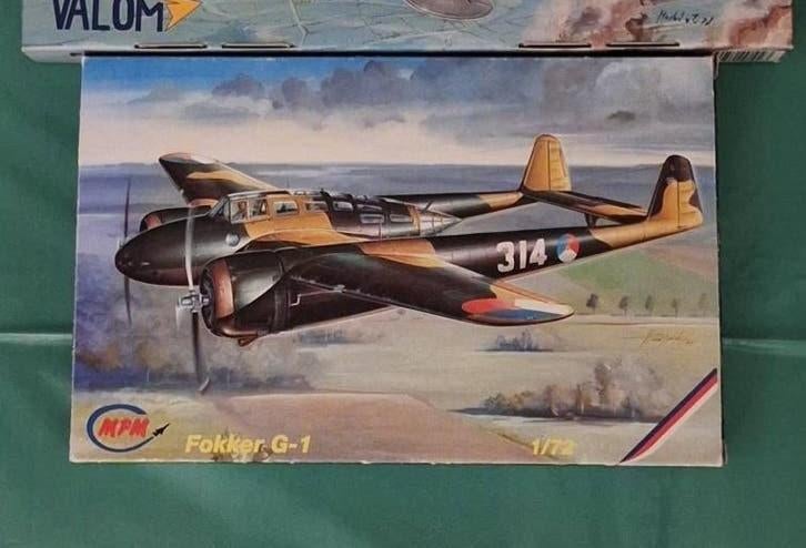 Valom Fokker T.V. en MPM Fokker G1, Overige merken, 1:72 tot 1:144, Nieuw, Ophalen of Verzenden