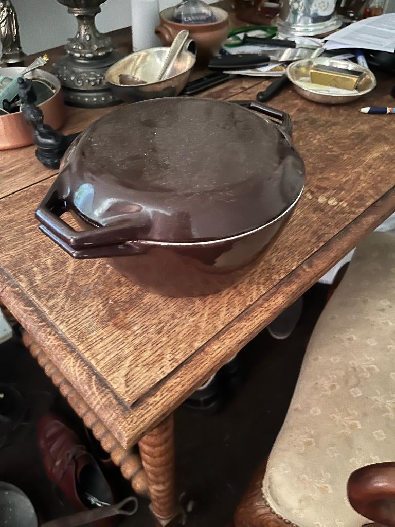 MICHAEL LAX COPCO BRAADPAN, Gietijzer, Ophalen of Verzenden, Zo goed als nieuw, Keramische plaat