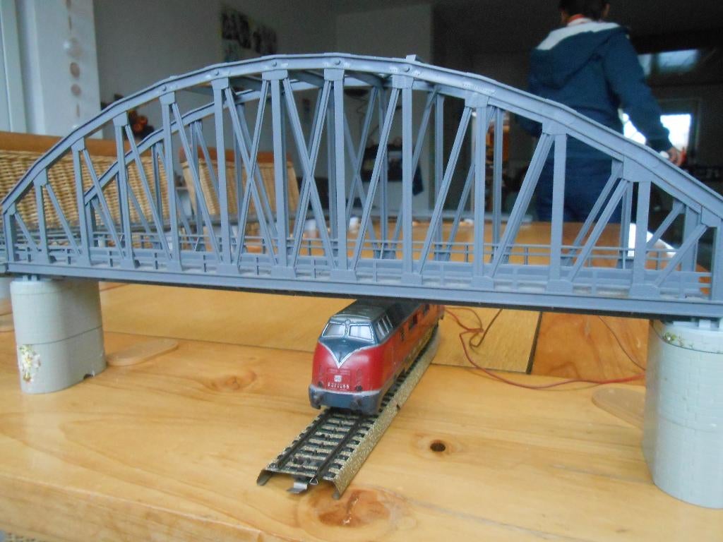 Märklin 7263, 7267 enz. enz hele grote bruggen set voor K, M, Gelijkstroom of Wisselstroom, Brug, Tunnel of Gebouw, Ophalen of Verzenden
