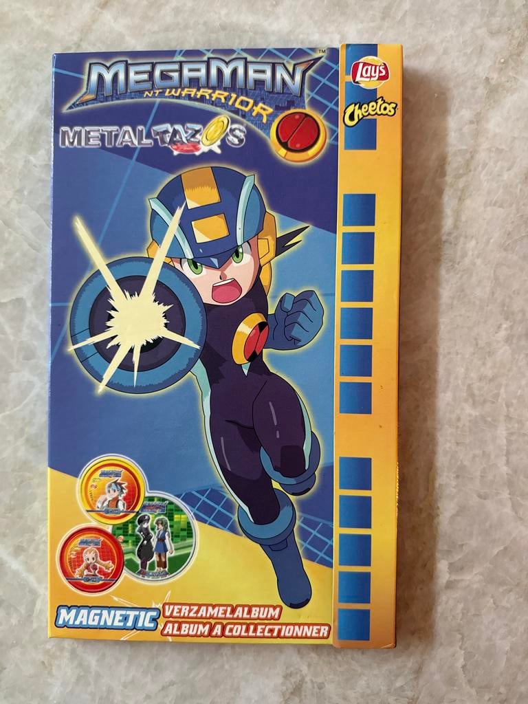 Megaman Metaltazos Verzamelalbum - Compleet met Tazos, Ophalen, Zo goed als nieuw