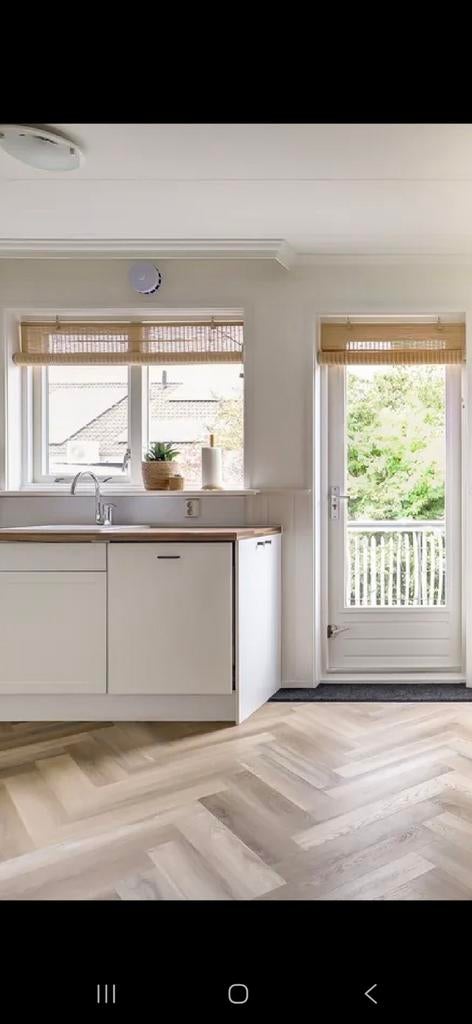 2x bamboe rolgordijn 134 cm en 85 cm breed, Ophalen, Gebruikt, Overige typen