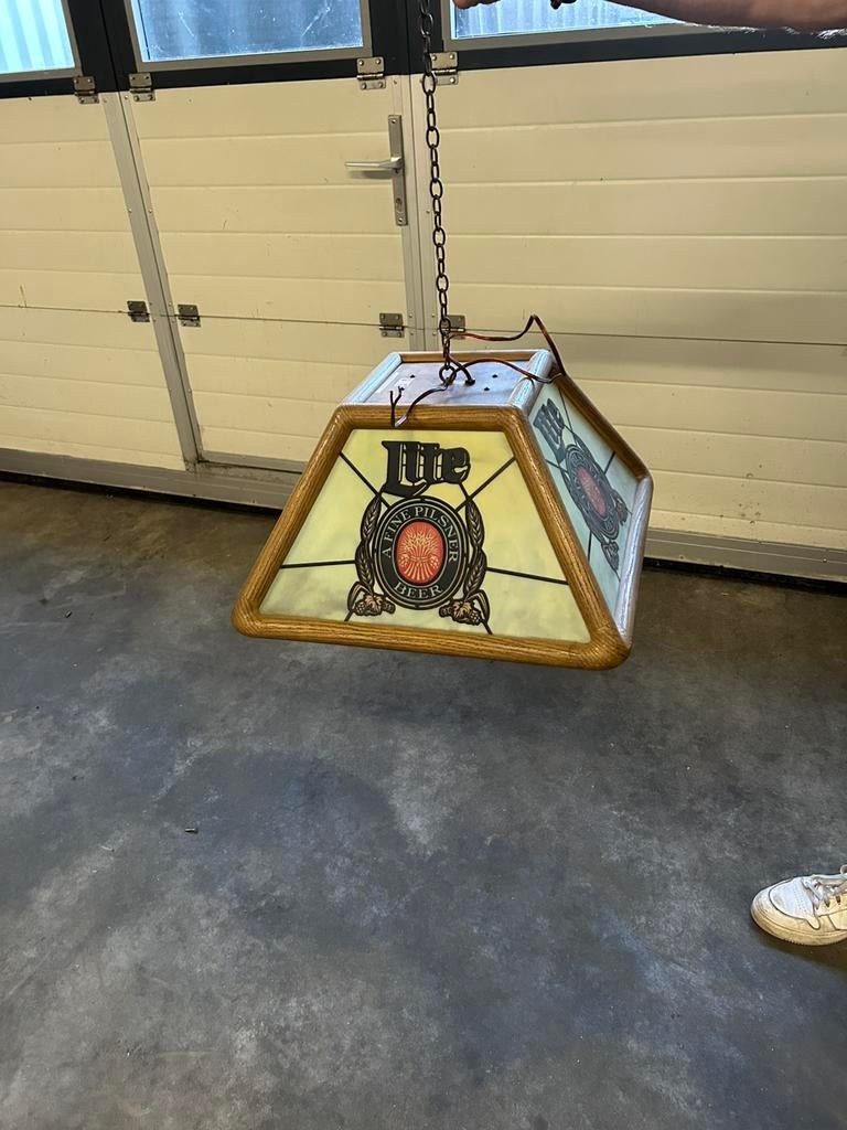Lamp Lite pilsner, Verzamelen, Biermerken, Ophalen, Reclamebord, Plaat of Schild, Overige merken