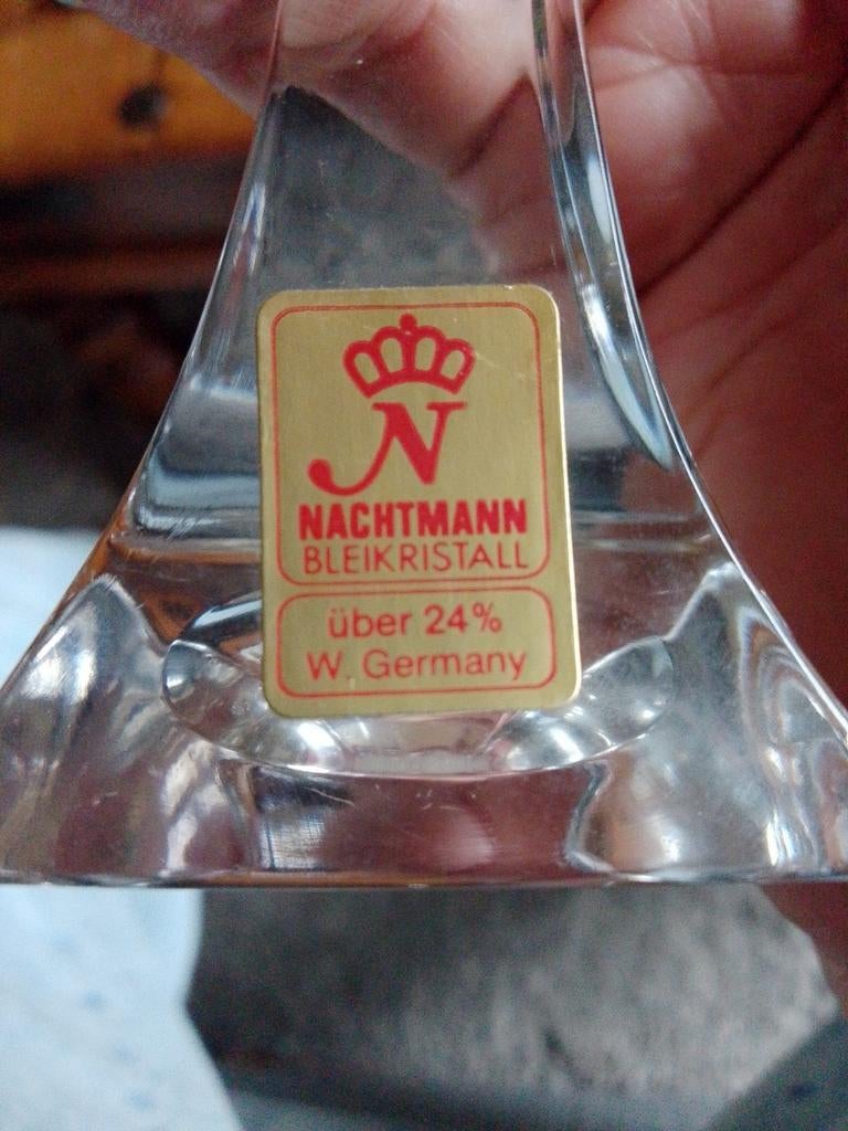 Nachtmann Bleikristal Kaarsenstandaardje - Vintage, Ophalen of Verzenden