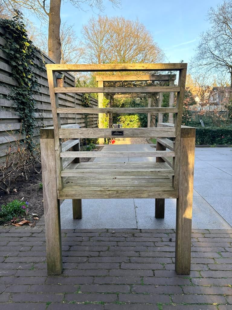 6 teak houten stoelen, Ophalen, Gebruikt, Hout