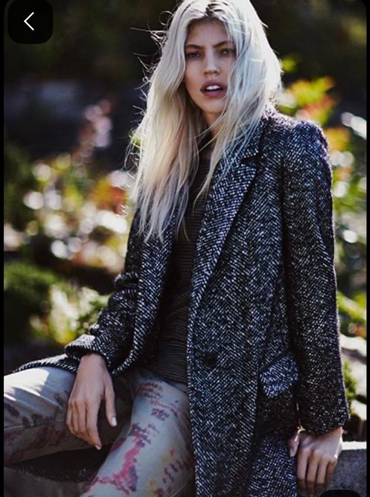 Isabel Marant ongevoerde lange jas - Maat 40, Kleding | Dames, Ophalen of Verzenden, Gedragen, Maat 38/40 (M), Zwart