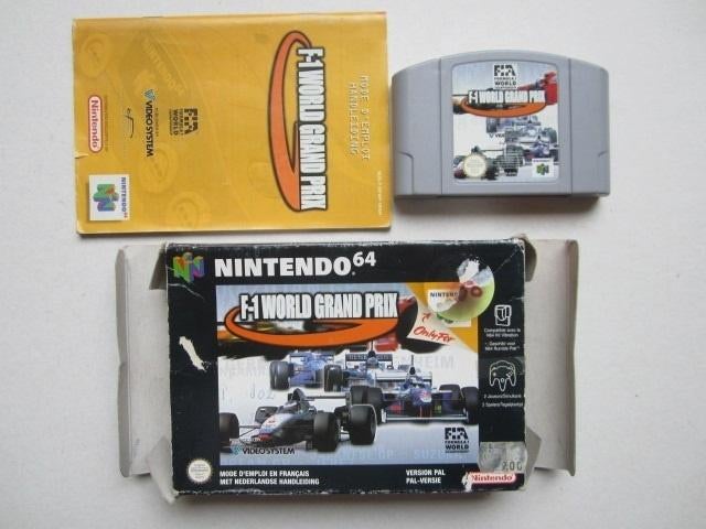 F1 Formule 1 world grand prix N64 Nintendo 64, Gebruikt, 1 speler, Racen en Vliegen, Ophalen of Verzenden