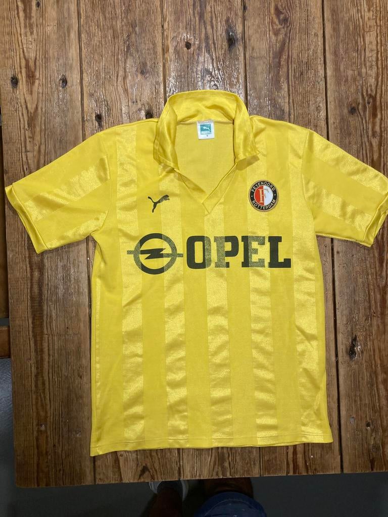 Feyenoord Uitshirt geel Opel, Ophalen of Verzenden, Zo goed als nieuw, Shirt