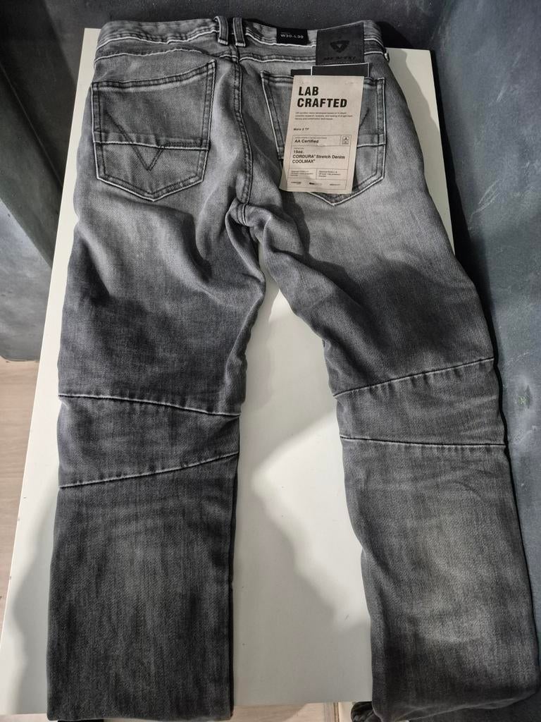 Nieuwe Rev'it Moto 2 TF motorjeans - Grijs, Maat 30/30, Motoren, Kleding | Motorkleding, Ophalen of Verzenden