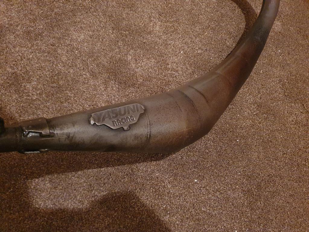Yasuni uitlaat hoogtoering onderlangs 50cc 70cc 80cc, Ophalen of Verzenden, Gebruikt, Uitlaat, Yasuni