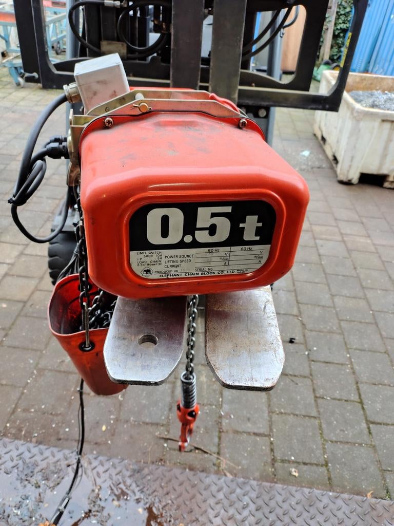 500kg takel, Ophalen, Gebruikt