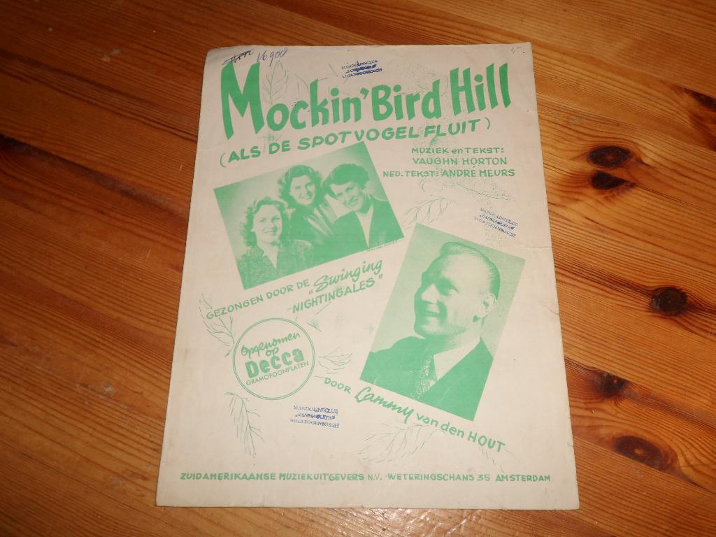 Mockin' bird hill - V. Horton / A. Meurs, Gebruikt, Gitaar, Ophalen of Verzenden, Artiest of Componist