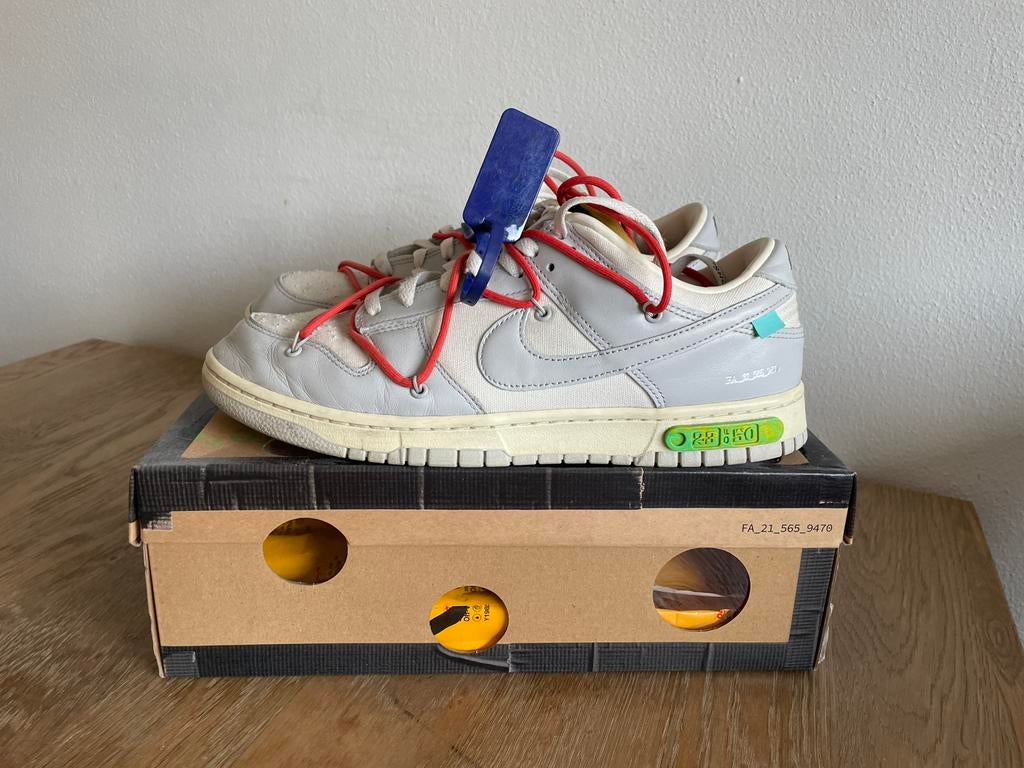 Nike Dunk x Off White Lot 23 Maat 46, Kleding | Heren, Schoenen, Zo goed als nieuw, Ophalen of Verzenden