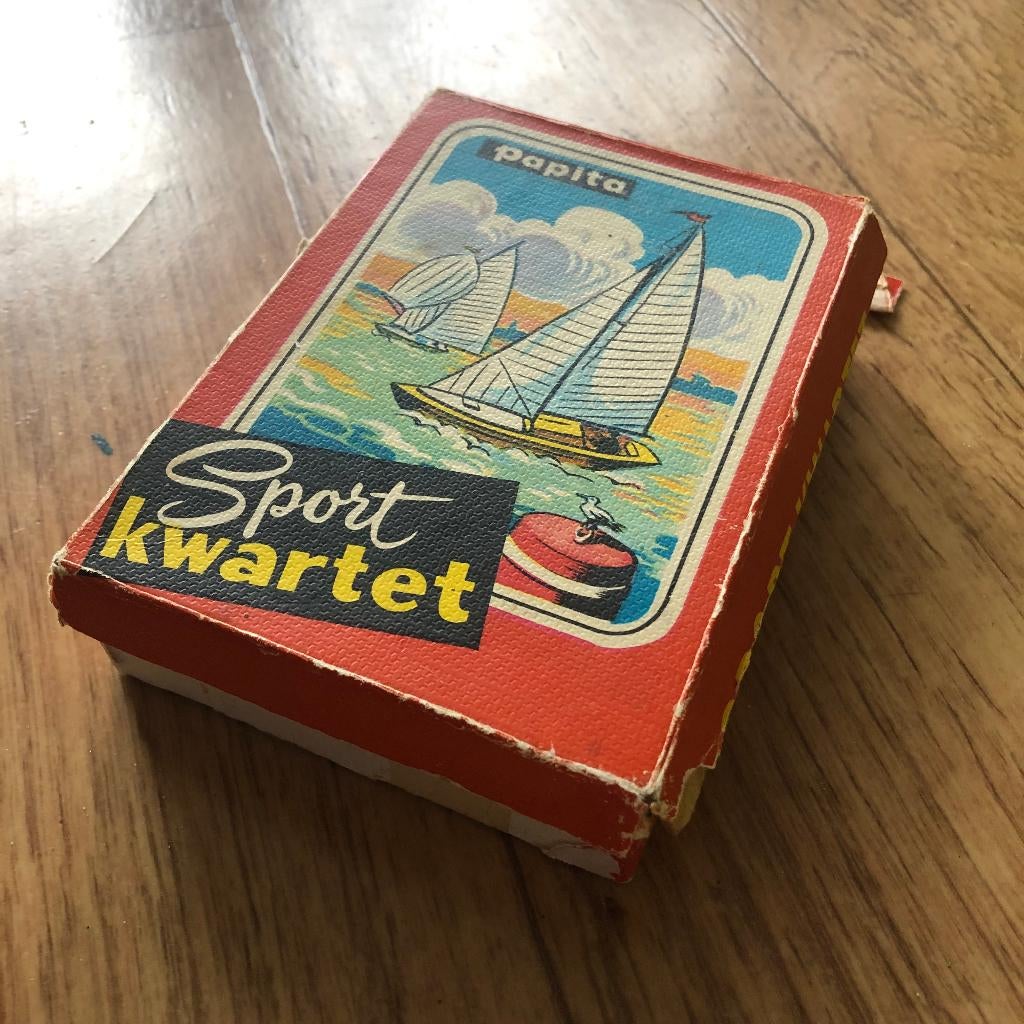 Papita Sport Kwartet vintage kaartspel, Verzamelen, Speelkaarten, Jokers en Kwartetten, Ophalen of Verzenden, Gebruikt, Kwartet(ten)