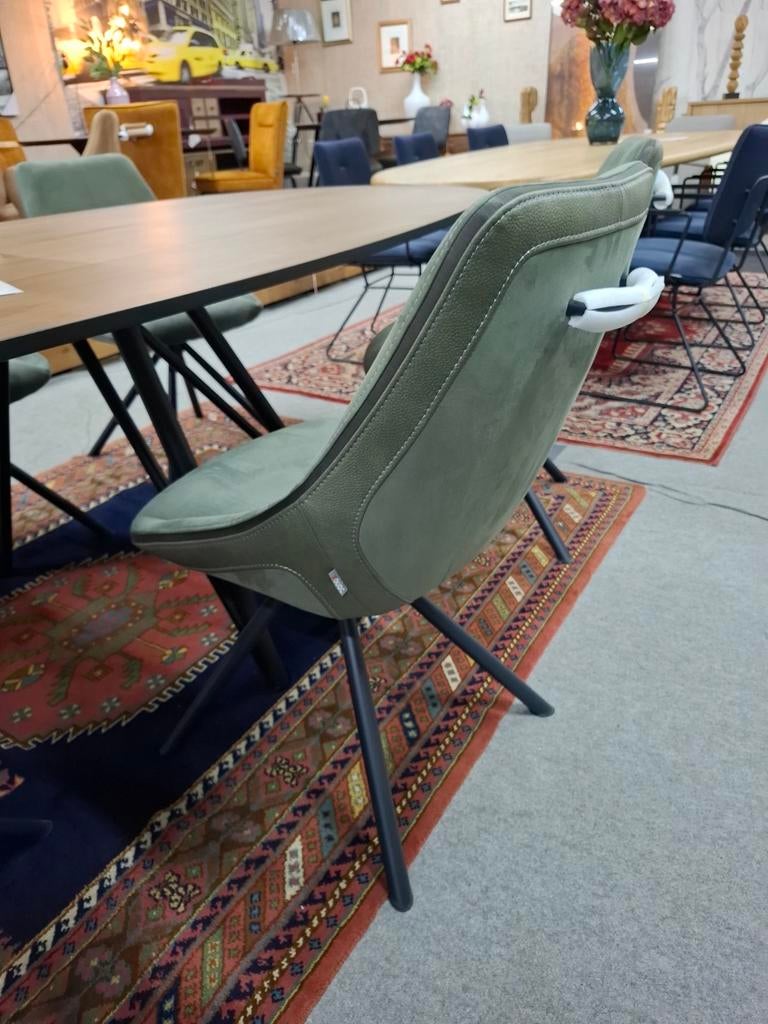 6 Nieuwe Stoelen, Olijf met zwart metaal +greep, Arwen Xooon, Ophalen, Overige kleuren, Nieuw, Olijf kleur