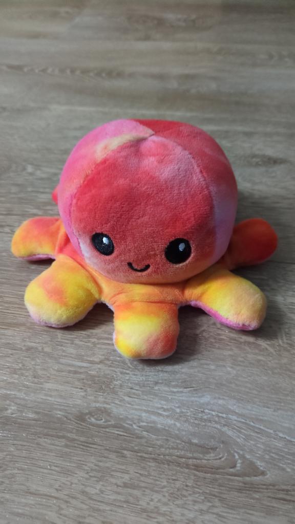 Octopus knuffel mood rood oranje, Ophalen, Zo goed als nieuw, Overige typen