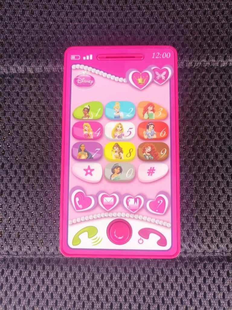 Disney Princess smartphone, mobiele telefoon, prinses, Kinderen en Baby's, Ophalen, Gebruikt, Ontdekken, Met geluid