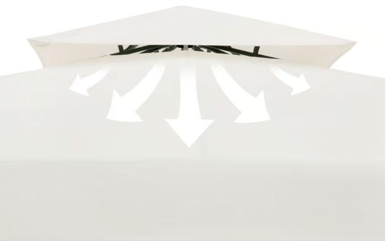Paviljoen 3x3, partytent prieel crème GRATIS BEZORGD!, Verzenden, Minder dan 4 meter, Nieuw, Paviljoen