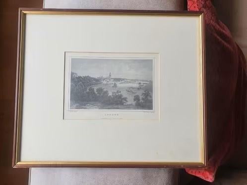 gravure druk Arnhem, 1863 C. Koehler (del.); Joh. Poppel, Antiek en Kunst, Kunst | Etsen en Gravures, Ophalen