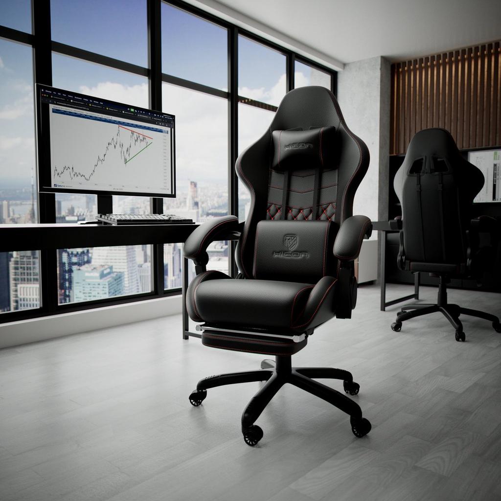 Gamestoel-Bureaustoel-Zwart, Huis en Inrichting, Bureaustoelen, Ophalen, Gaming bureaustoel, Zwart, Nieuw