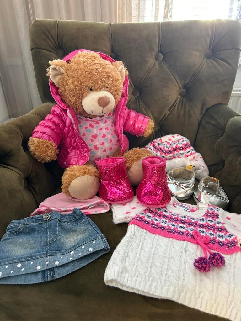4 Stuks Build a Bear Clothes Mini Beer Kleding Beer Poppen Kleding Beer Kleding Knuffel Kleding 30,5 - 40,6 cm Beren Maak Uw Eigen Pluche Poppen Out Fit En Accessoires-B