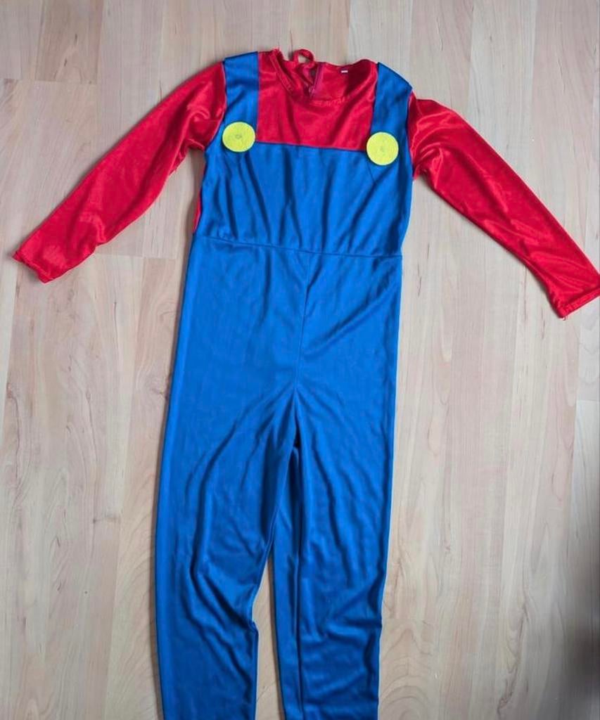 Mario onesie heren one size (nieuw), Kinderen en Baby's, Carnavalskleding en Verkleedspullen, Ophalen of Verzenden, Nieuw
