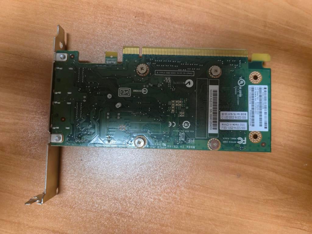 NVIDIA NVS 310 - 1GB - 2x DisplayPort - Low Profile, Ophalen of Verzenden, Nvidia, ., .