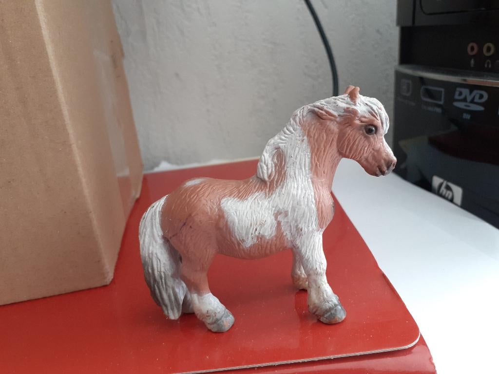 Shetlander pony, dierfiguur Bullyland, Ophalen of Verzenden, Gebruikt, Paard, Beeldje of Figuurtje