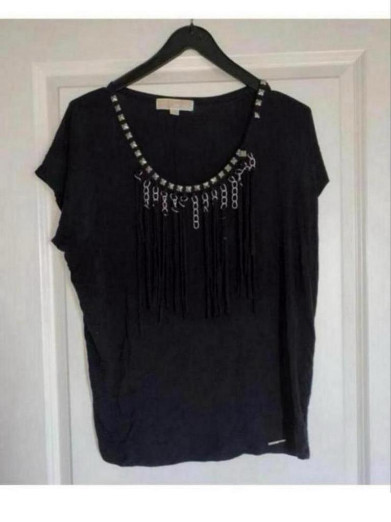 Michael kors top maat S, Ophalen of Verzenden, Zo goed als nieuw, Zwart, Zonder mouw