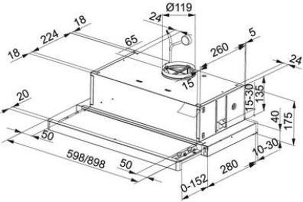 Franke vlakscherm afzuigkap FTC912XS //NIEUW//, Ophalen, Motor, Nieuw, Inbouw