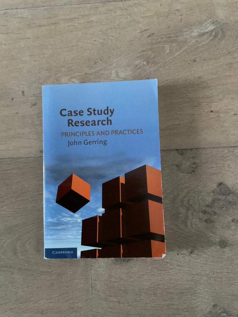 Case Study Research. Principles and Practices, Boeken, Ophalen of Verzenden, Beta, Gelezen, WO