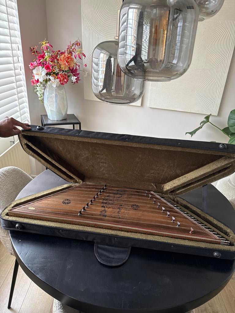 Walnoot Santoor in Hard Case - Nieuw, Ophalen of Verzenden, Nieuw