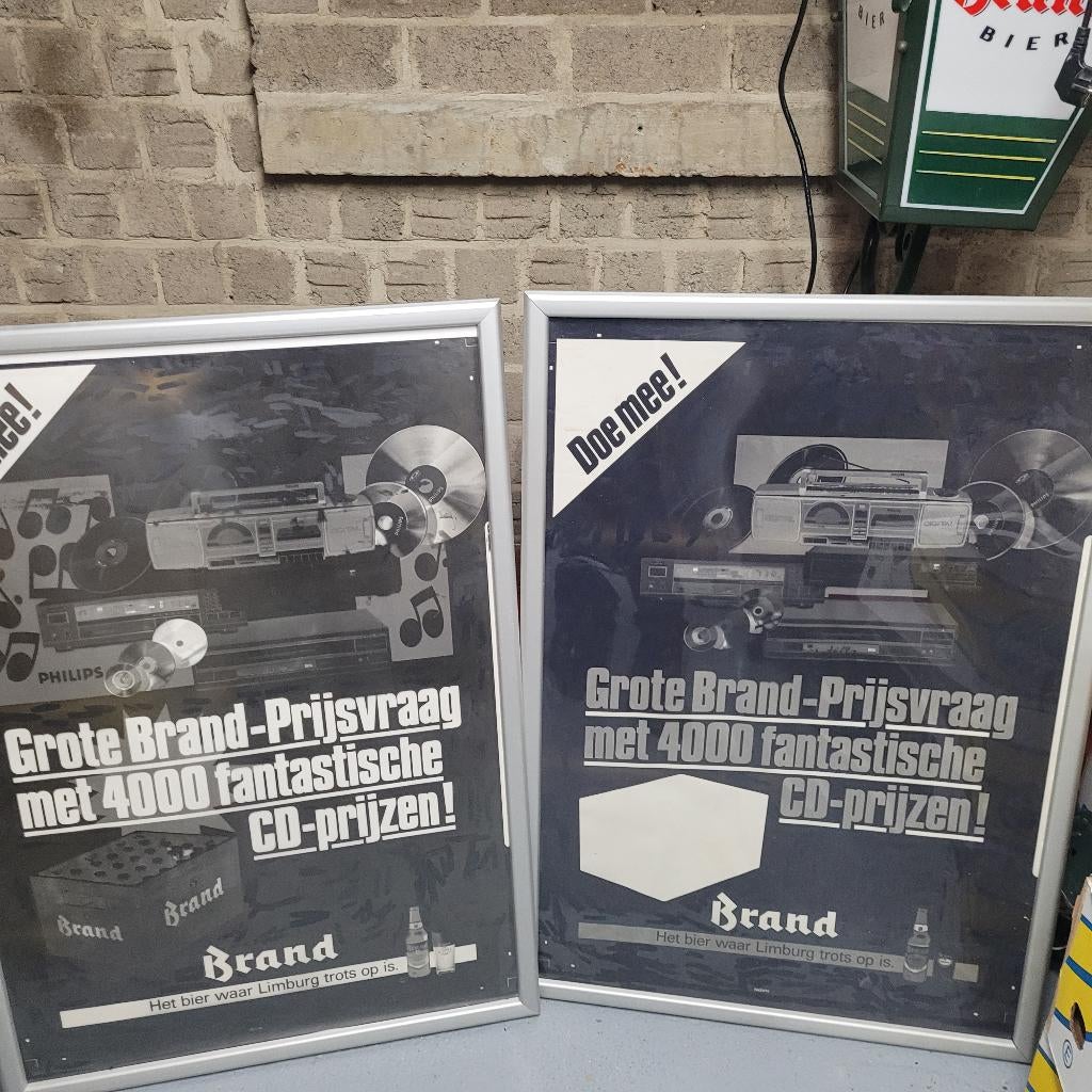 Brand bier verzamel items, Ophalen, Zo goed als nieuw, Reclamebord, Plaat of Schild, Brand