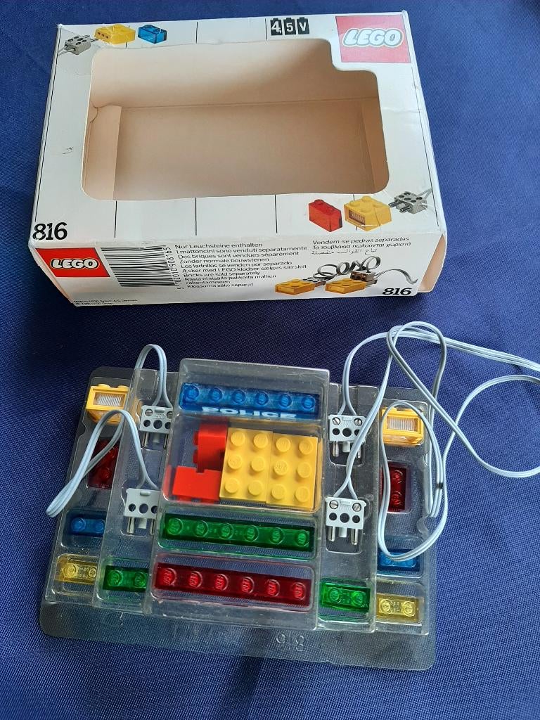 Vintage Lego set nr. 816 Lighting Bricks, Ophalen of Verzenden, Zo goed als nieuw, Complete set, Lego