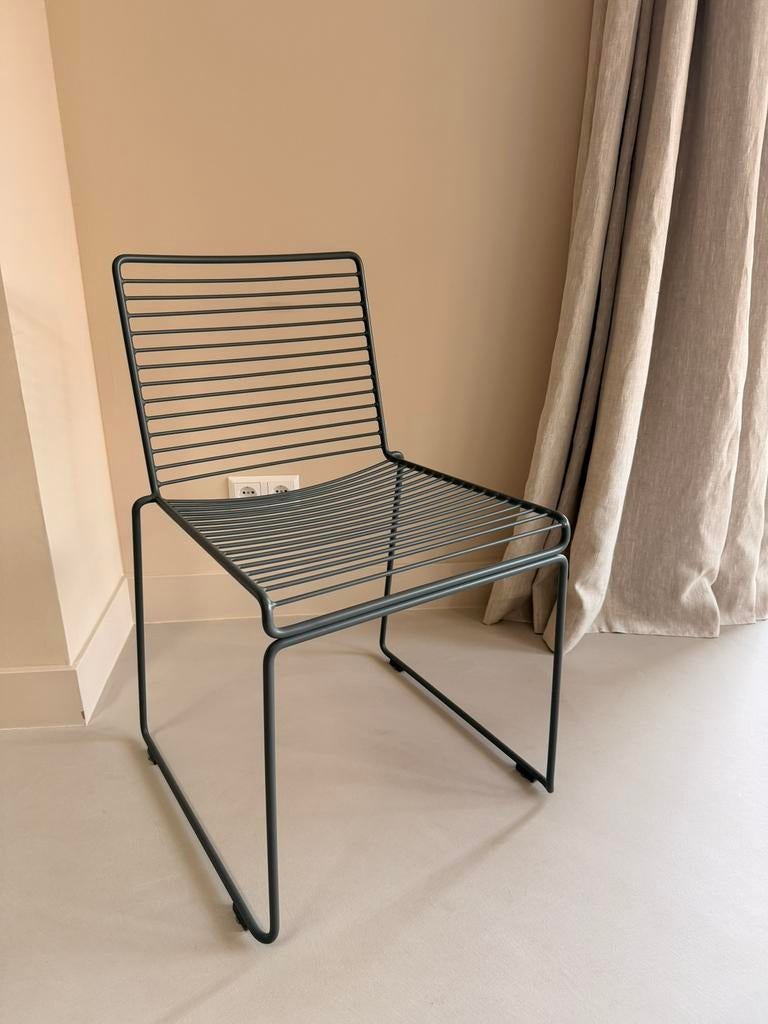 HAY - Hee eetkamerstoel, asfaltgrijs, Tuin en Terras, Tuinstoelen, Zo goed als nieuw, Metaal, Ophalen