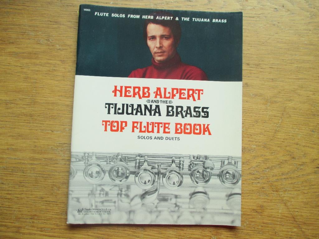 Herp alpert and the tijuana brass top flute book-dwarsfluit, Ophalen of Verzenden, Gebruikt, Artiest of Componist, Klassiek