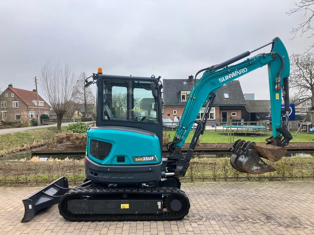 Sunward SWE35 UF minigraver | 2022 | 710u | A/C | 2x functie, Zakelijke goederen, Machines en Bouw | Kranen en Graafmachines, Graafmachine