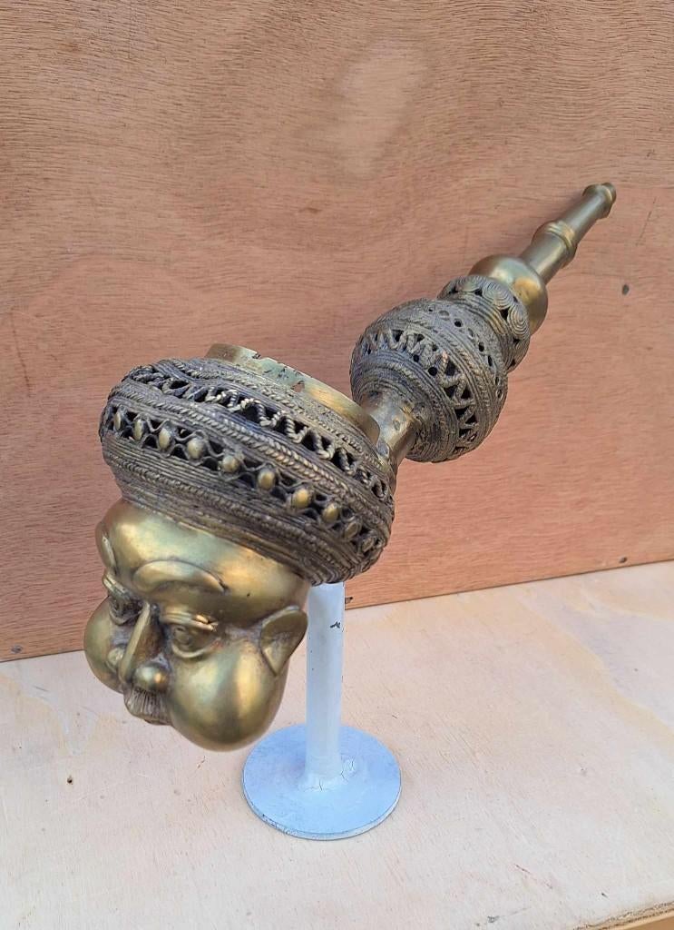 6 x antieke Afrikaanse rituele tabakspijp, prestigepijpen., Ophalen of Verzenden