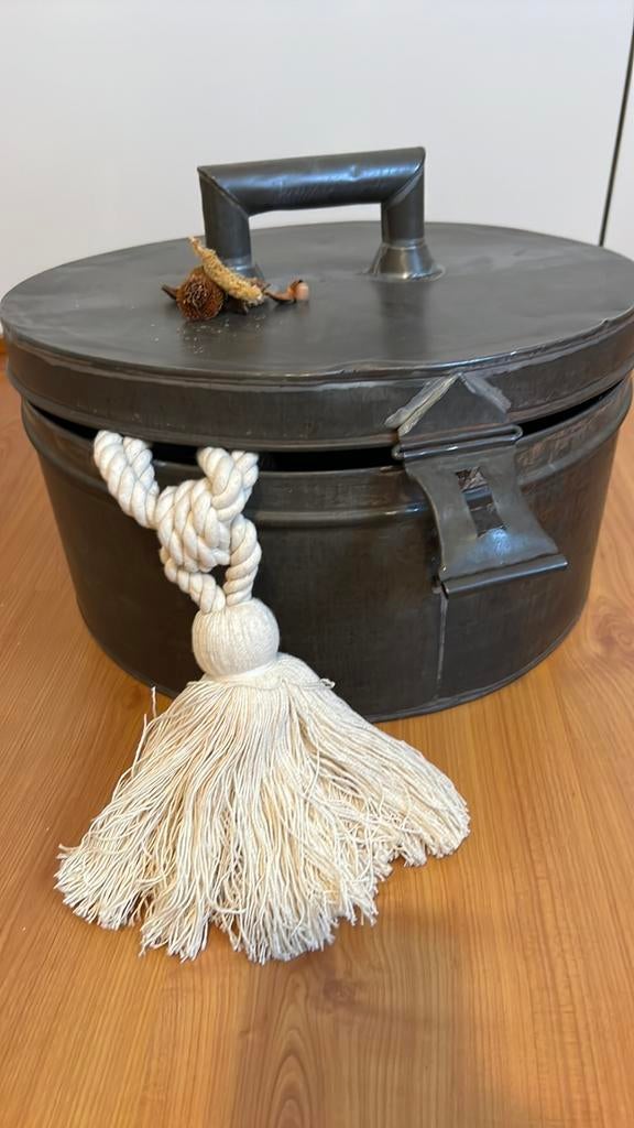 Brocante/antieke Taartdoos vlaai doos origineel uit bakkerij, Ophalen of Verzenden