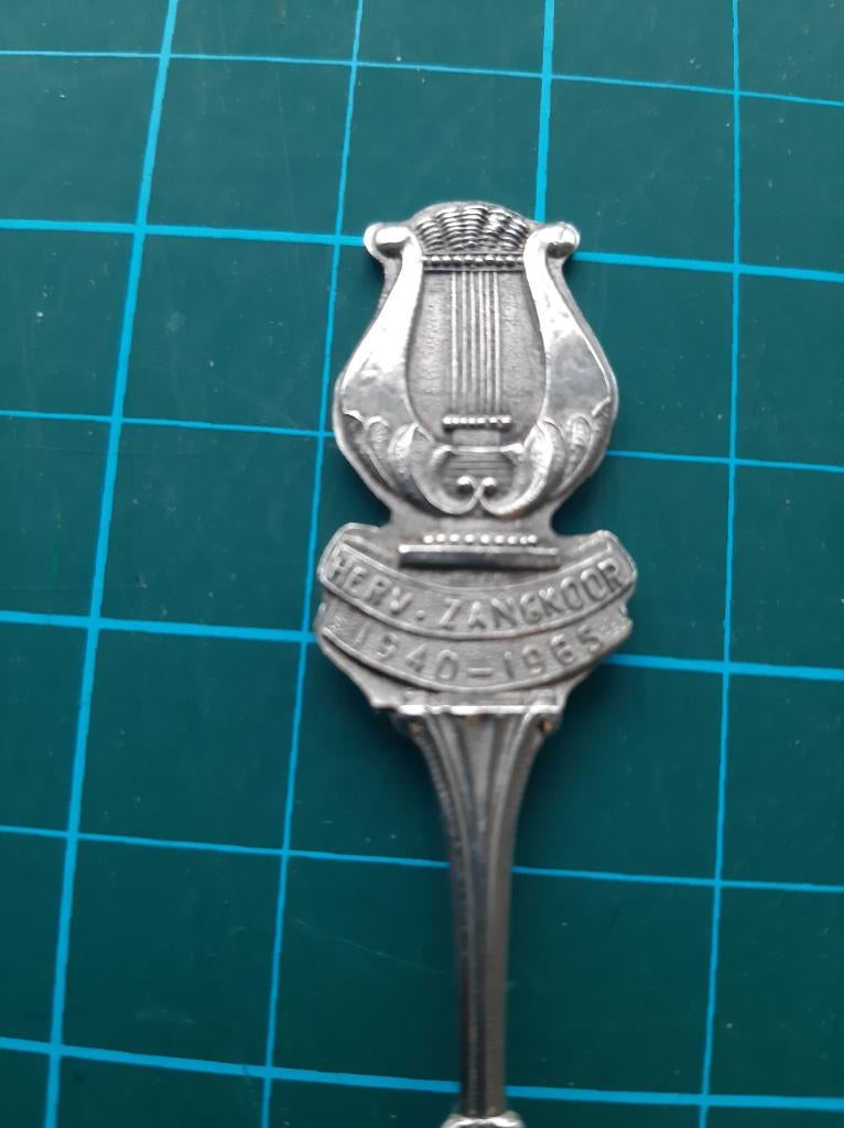 lepeltje, Herv. Zangkoor 1940-1965 afb. Harp *Nijverdal ?, Ophalen of Verzenden, Gebruikt