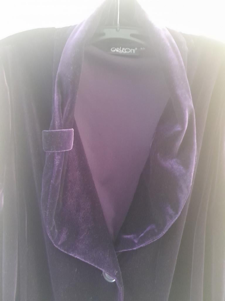 Paarse fluwelen Carleoni colbert maat 44, Carleoni, Ophalen of Verzenden, Zo goed als nieuw