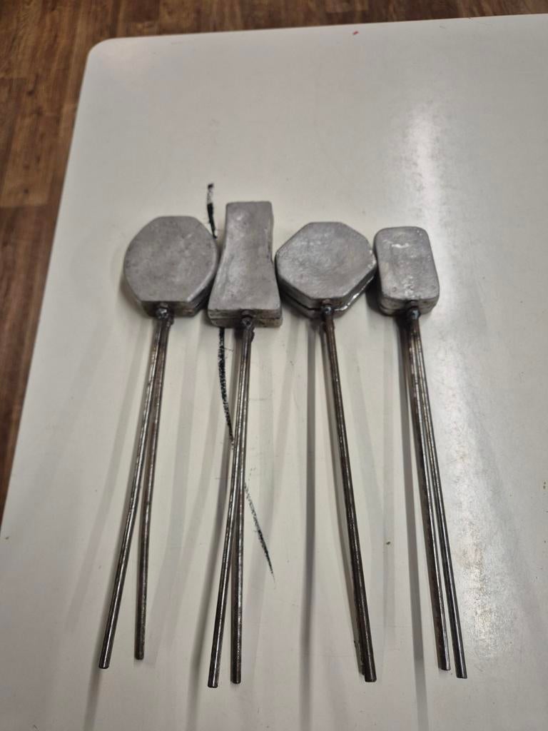 Gietijzeren Pie Irons / Kampvuur-ijzers - Set van 4, Gebruikt, Niet van toepassing, Onbekend, Niet van toepassing