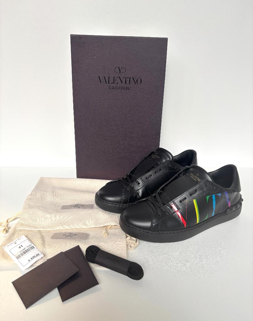 VALENTINO VLTN Zwart HEREN sneakers Maat 41, Valentino, Zwart, Ophalen of Verzenden, Sneakers of Gympen