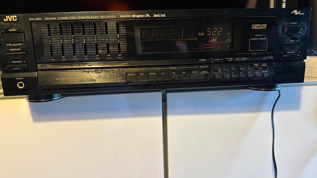 JVC RX-555 Receiver Vintage Audio, Ophalen, Gebruikt, JVC