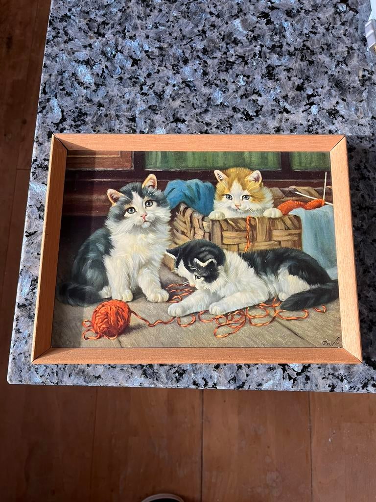 Oud schilderijtje  27/21, Ophalen of Verzenden