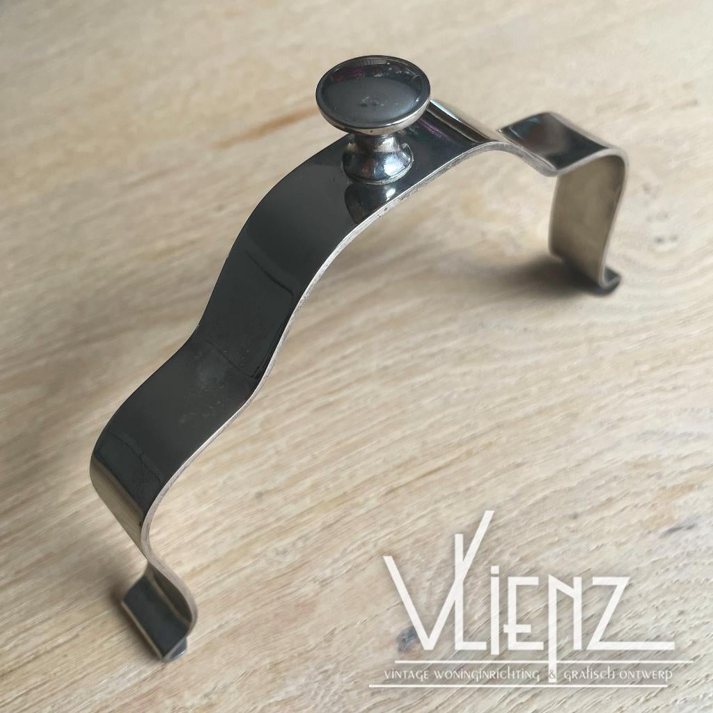 Vintage, brocante bordendrager, bordenklem met artisjok, Ophalen of Verzenden