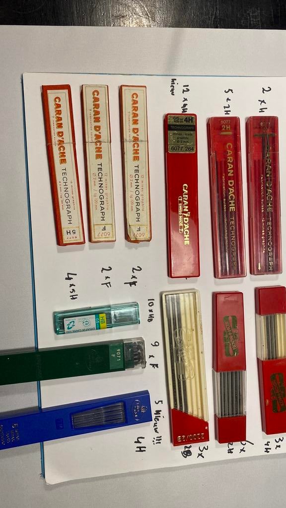 Grafietstiften, Hobby en Vrije tijd, Tekenen, Ophalen of Verzenden, Gebruikt, Potlood of Stift